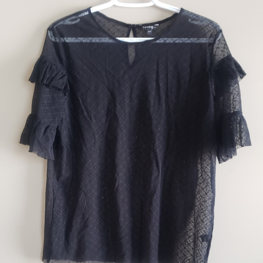 Black Large Blouse